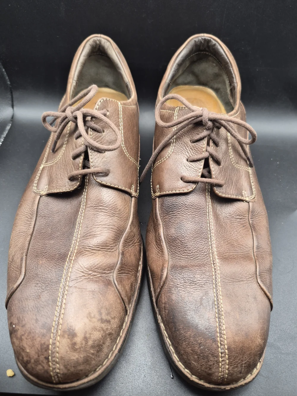 Johnston & Murphy Brown Leather Casual Lace-Up Oxfords